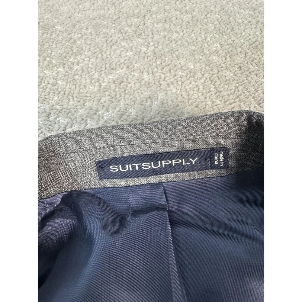 Suitsupply‎ Blazer Mens 36* Gray Pure Wool Suit Jacket Vitale Barberis Canonico